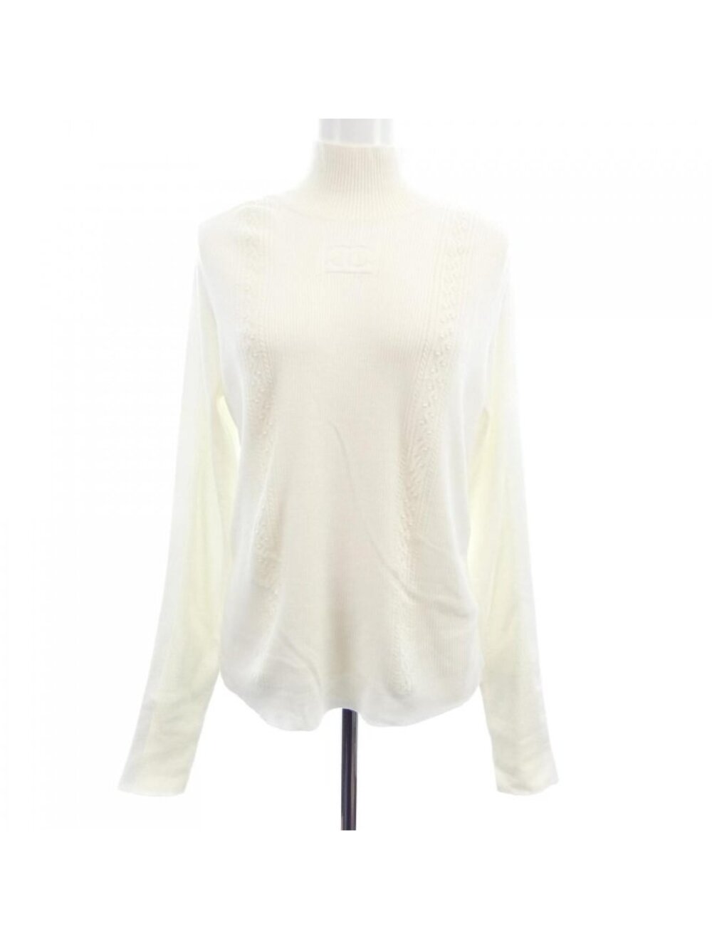 Chanel Knit Sweater White
